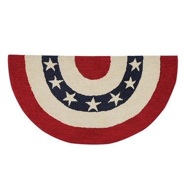 Americana Half Round Half Circle Hooked Rug - 2' X 3' - Park Designs - The Fox Decor